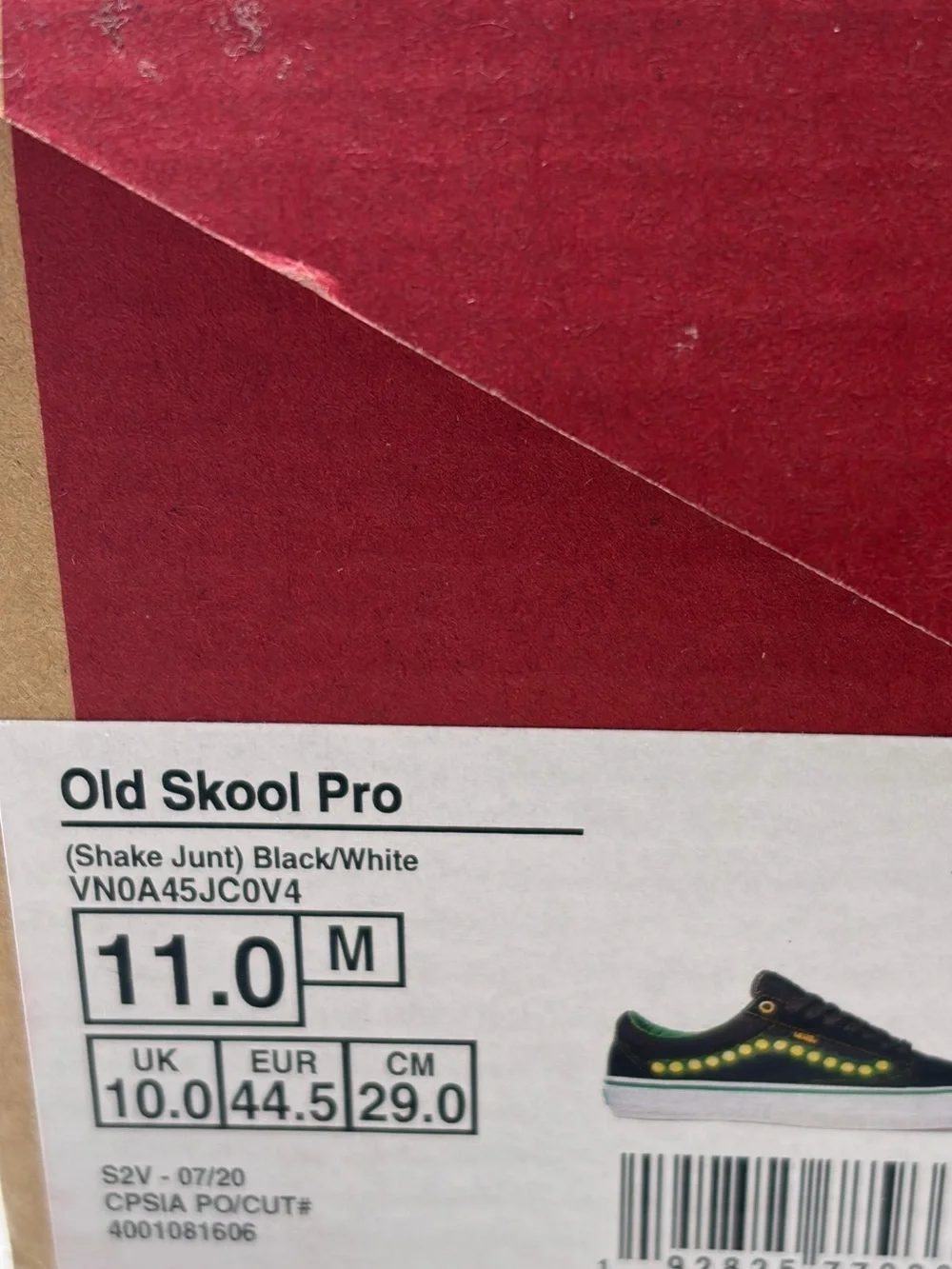 Vans Black & Neon Green Old Skool Pro Sneakers